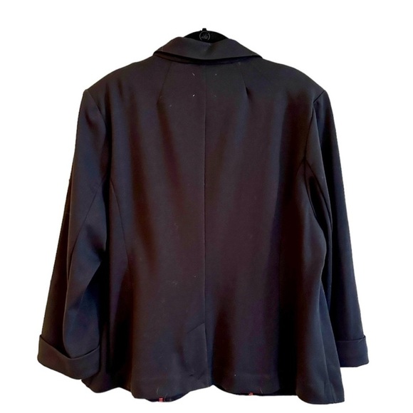 CATHERINE MALANDRINO, WOMENS CASUAL, BLACK KNIT, BLAZER/JACKET. SIZE XXL - Picture 4 of 7